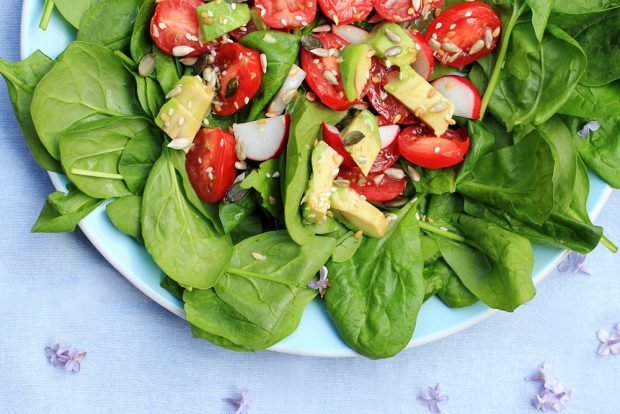 Avocado salad and tomatoes Avocado salad and tomatoes