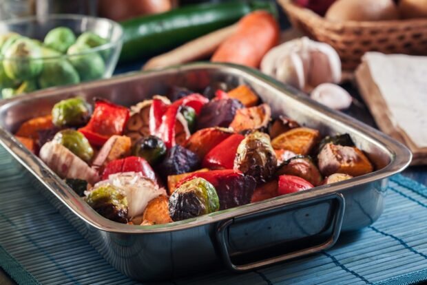 Baked pumpkin with vegetables Baked pumpkin with vegetables