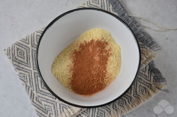 Banana mousse with almonds - recipe photo, step 1