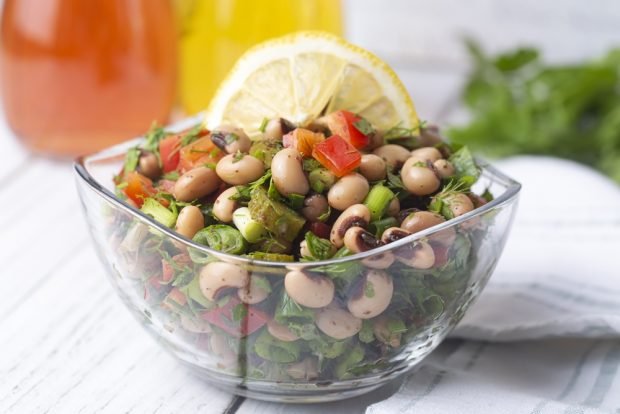 Beans with beans and cornshons Beans with beans and cornshons