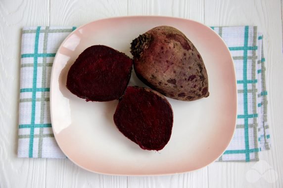 Beetroot and cottage cheese salad - recipe photo, step 1