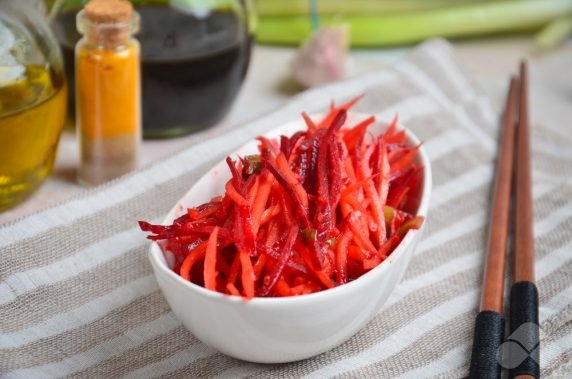 Beetroot Korean salad - recipe photo, step 4