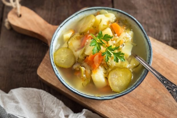 Boister with sauer cucumbers