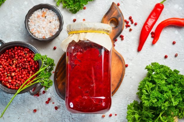 Borsch with cabbage for the winter in banks Borsch with cabbage for the winter in banks