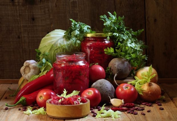 Borshchtoval gas station with beets for the winter Borshchtoval gas station with beets for the winter