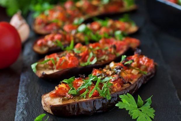 Bruscette on eggplant