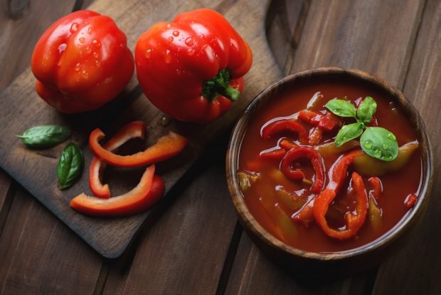 Bulgarian pepper with tomato paste without sterilization Bulgarian pepper with tomato paste without sterilization