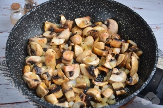 Bulgur with mushrooms and onions - recipe photo, step 3