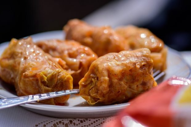 Cabbage rolls with mushrooms Cabbage rolls with mushrooms