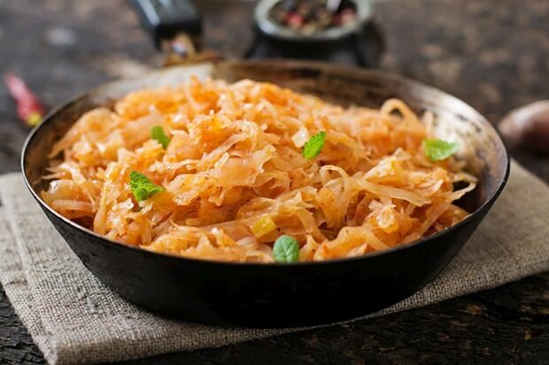 Cabbage stewed according to a special recipe Cabbage stewed according to a special recipe