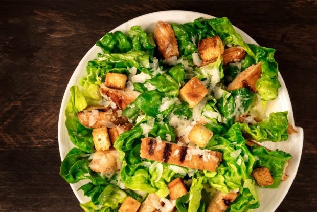 Caesar salad with grilled chicken Caesar salad with grilled chicken