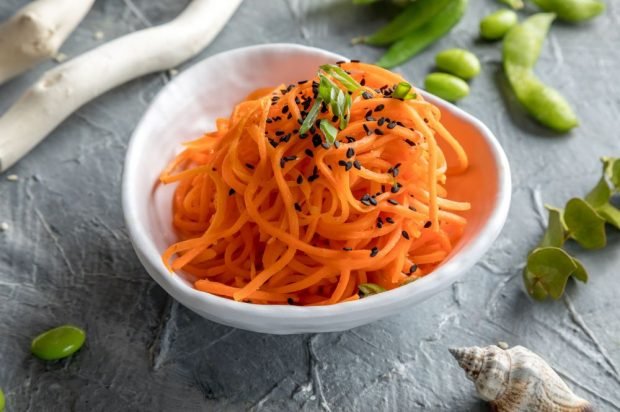 Carrots in Korean without garlic Carrots in Korean without garlic