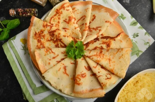 Cheese pancakes with dill Cheese pancakes with dill