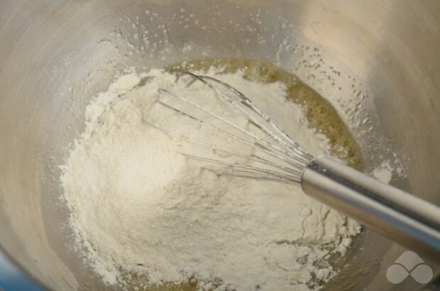 Cheese pancakes with dill - recipe photo, step 2