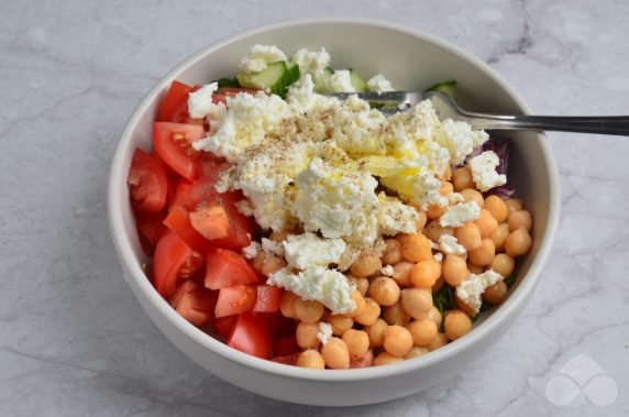 Chicker and vegetable salad - recipe photo, step 4