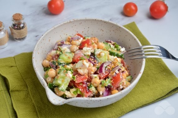 Chicker and vegetable salad - recipe photo, step 5