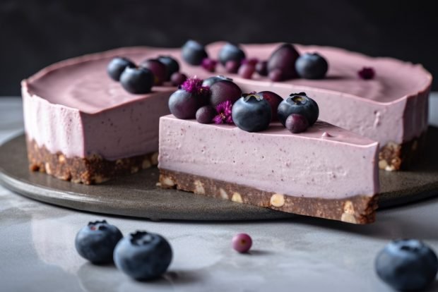 Chiskey with blueberries