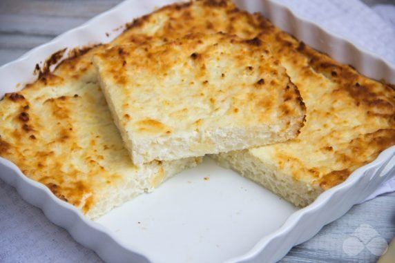 Cottage cheese casserole with rice - recipe photo, step 4