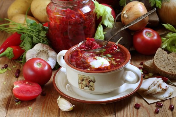 Courage for borsch from beets for the winter
