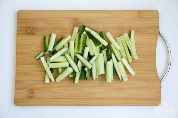 Cucumbers in Korean for the winter without sterilization - recipe photo, step 1