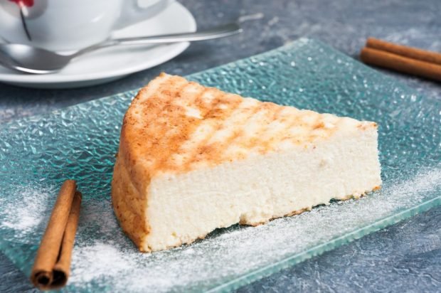 Curd cake with kefir and baking powder Curd cake with kefir and baking powder