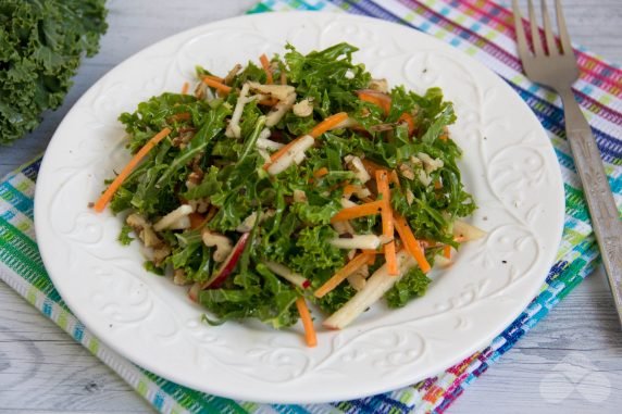 Curly cabbage, apples and carrots - recipe photo, step 3