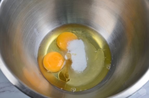 Custard pancakes with cottage cheese - recipe photo, step 1