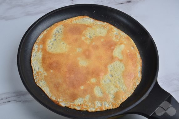 Custard pancakes with cottage cheese - recipe photo, step 5