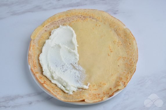 Custard pancakes with cottage cheese - recipe photo, step 7