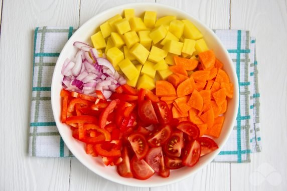 Dietary vegetable soup - recipe photo, step 1