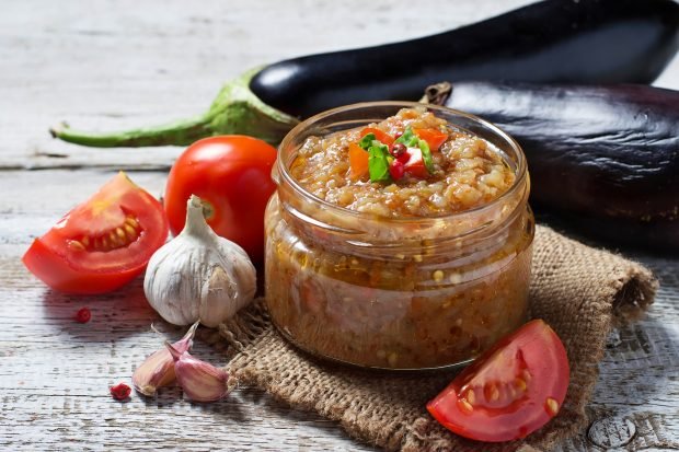 Eggplant caviar for the winter through a meat grinder Eggplant caviar for the winter through a meat grinder
