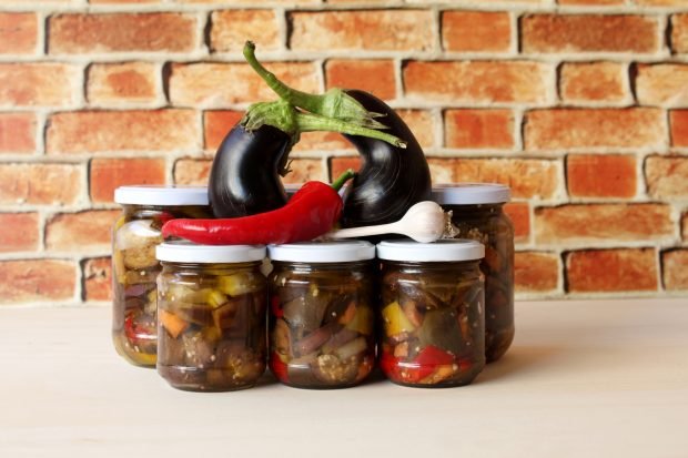 Eggplant like barbecue for the winter Eggplant like barbecue for the winter