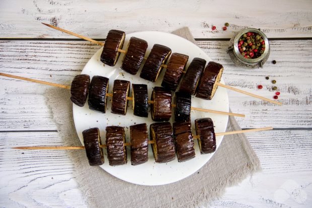 Eggplant like barbecue in the oven