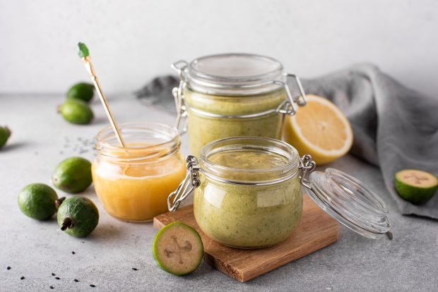 Faikhoa jam with lemon and sugar Faikhoa jam with lemon and sugar