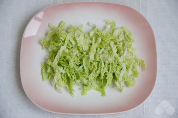 Fast salad of Beijing cabbage - recipe photo, step 1