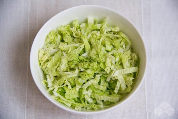 Fast salad of Beijing cabbage - recipe photo, step 3