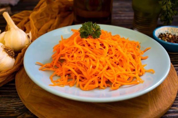 Fragrant carrots in Korean