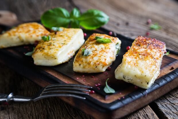 Fry cheese Halumi Fry cheese Halumi
