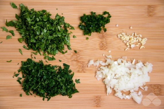 Georgian Phali with Greens - recipe photo, step 2