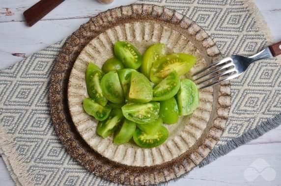Green tomatoes in Korean - recipe photo, step 4