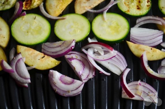 Grilewarle warm vegetable salad - recipe photo, step 5