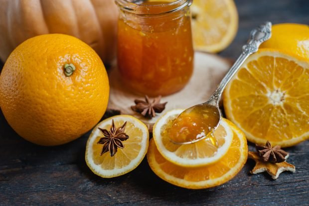 Jam from pumpkin with orange and lemon Jam from pumpkin with orange and lemon