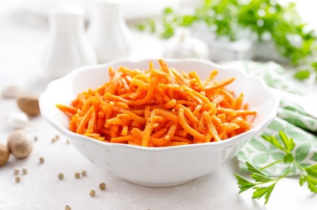 Korean carrots at home