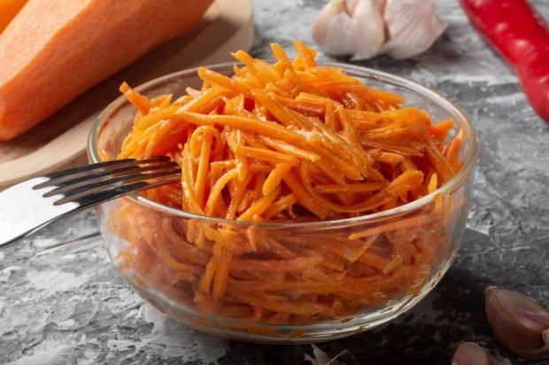 Korean carrots with rice vinegar Korean carrots with rice vinegar