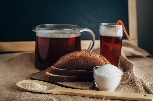 Kvass made of black bread at home Kvass made of black bread at home