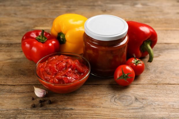 Lecho from pepper and tomatoes for the winter Lecho from pepper and tomatoes for the winter