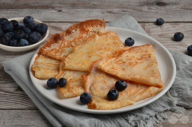 Lenten pancakes with corn starch