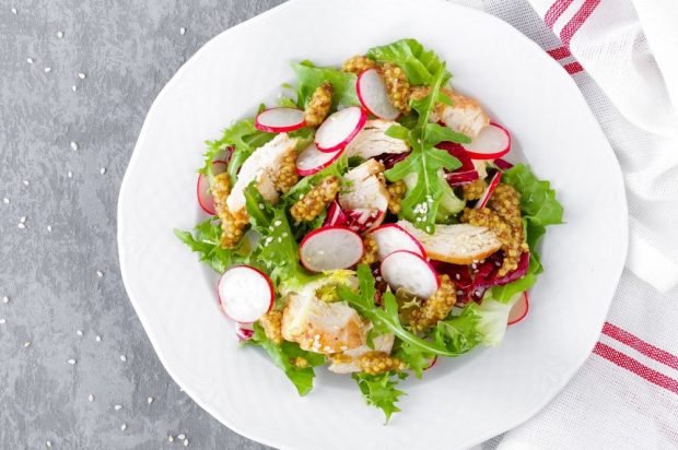 Meat with meat, radish and herbs Meat with meat, radish and herbs