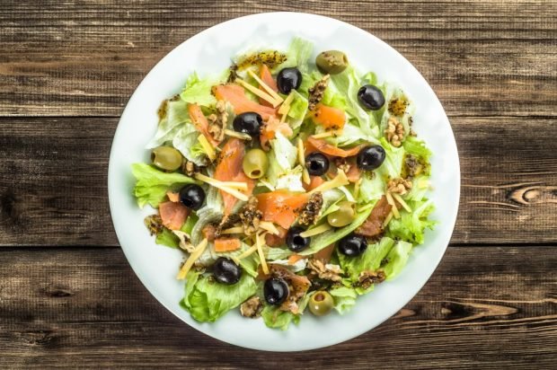 Mediterranean salad with red fish Mediterranean salad with red fish