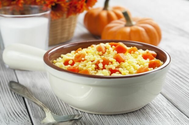 Millet porridge with pumpkin in a slow cooker Millet porridge with pumpkin in a slow cooker